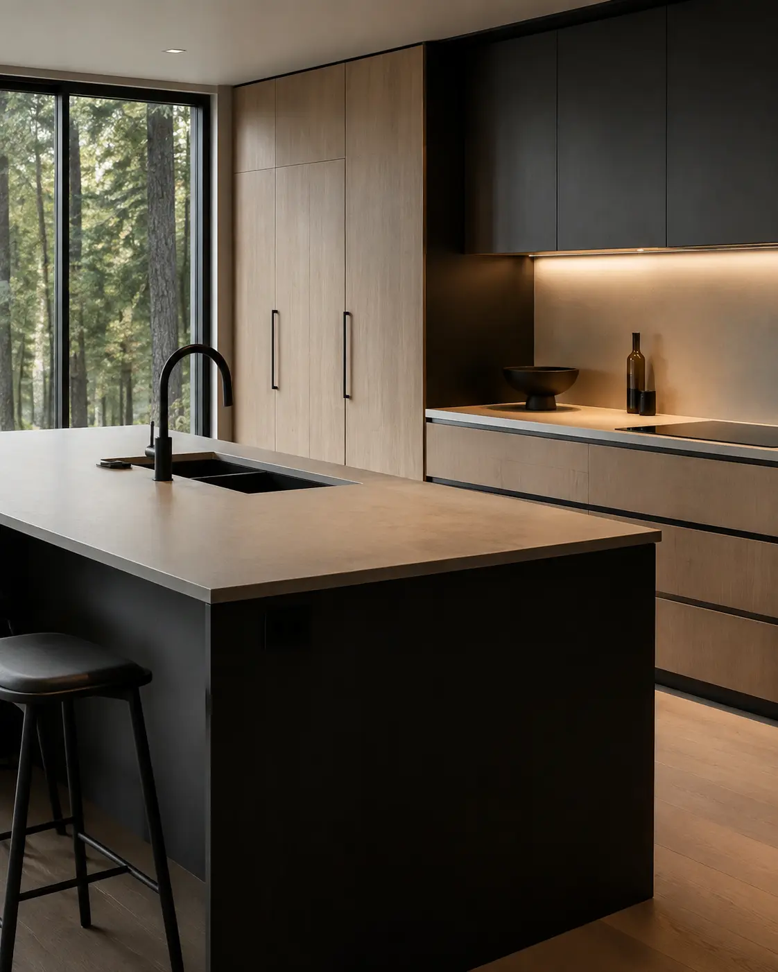 Modern minimalist kitchen